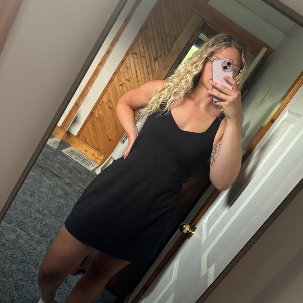All in Motion Black Mini Dress
